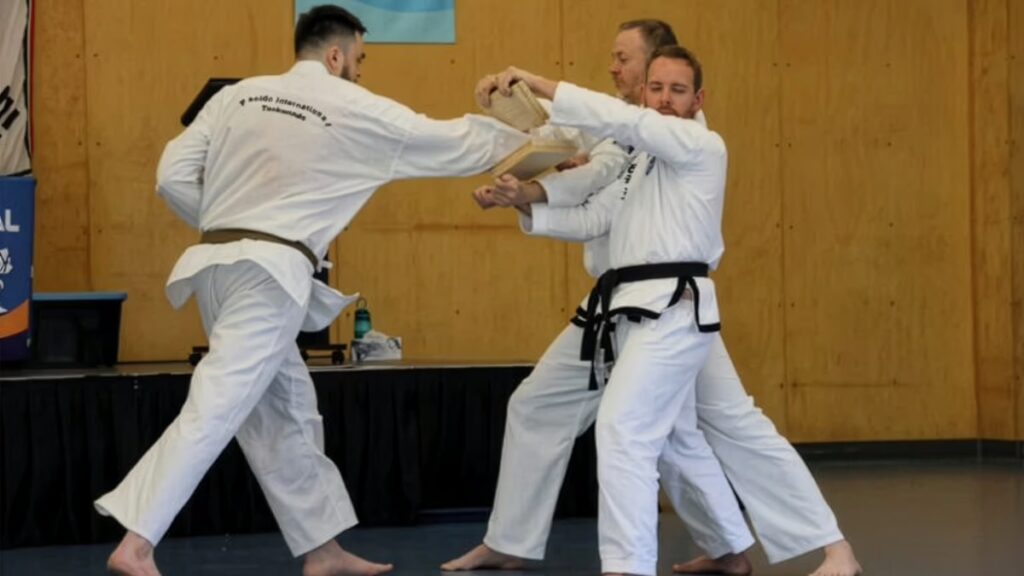 Stephen Clair breaks board